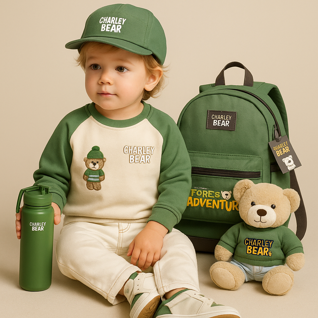 Props for the Forest Adventure kidswear runway presentation